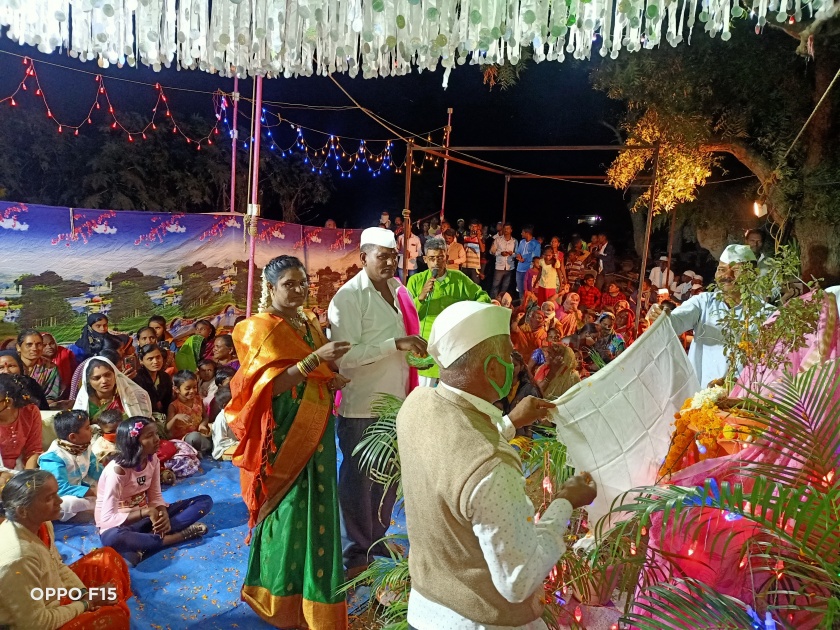 Tulsi wedding in Hullare Vasti with enthusiasm | हुल्लारे वस्तीवर उत्साहात तुळशी विवाह