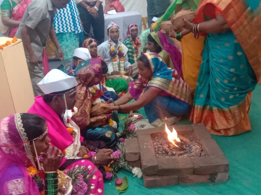  Community marriage of needy tribal couples | गरजू आदिवासी जोडप्यांचा सामुदायिक विवाह