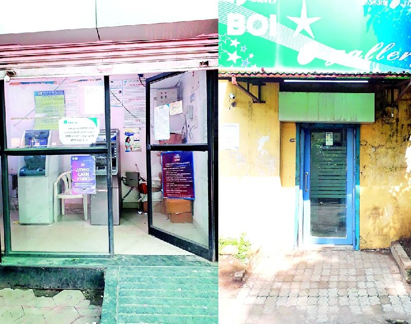 A handful of measures at ATMs in Coronay | कोरोनायनात एटीएमवर उपाययोजनांना मूठमाती