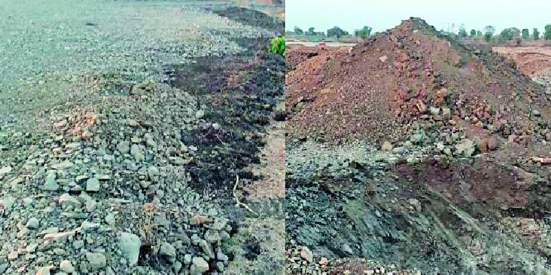 Soil use in the work of Samrudhiyi highway | समृद्धी महामार्गाच्या कामात मातीचा वापर