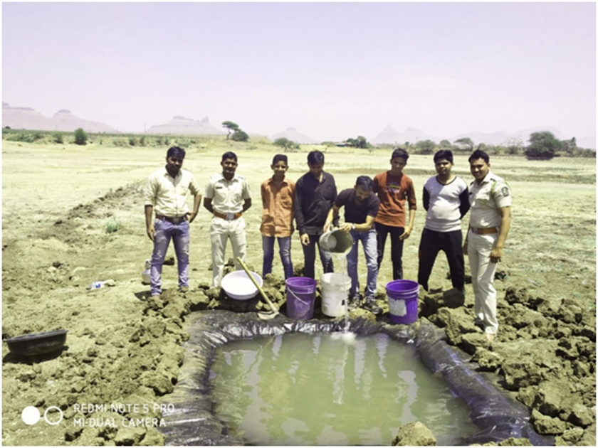  Creation of artificial water animals for animals in Goharan area | गोहरण परिसरात प्राण्यांसाठी कृत्रिम पाणवठ्यांची निर्मिती