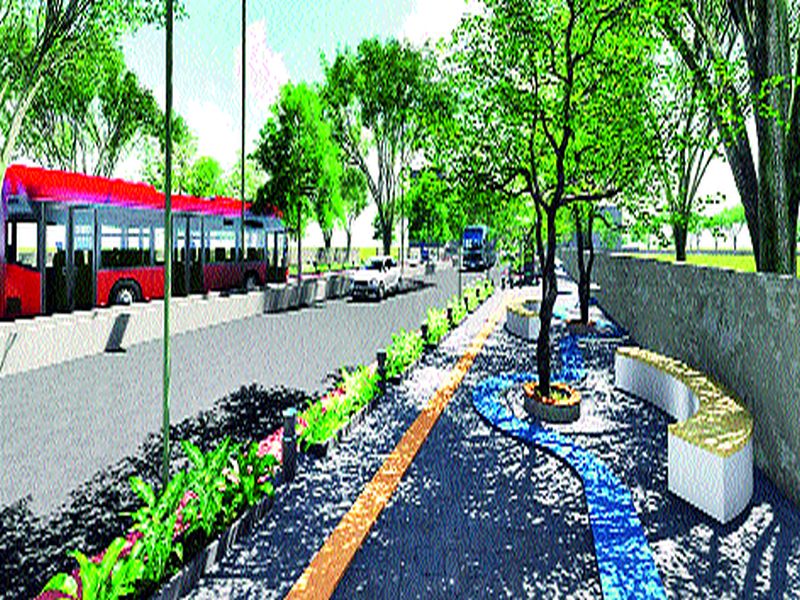 Smart City campaign: bicycle tracks, Wi-Fi systems, kiosks, e-Toilet and much more ... Ashoka Pillar to Trimbakanaka 'Smart Road' will be the attraction points | स्मार्ट सिटी अभियान : सायकल ट्रॅक, वायफाय सिस्टम, किआॅक्स, ई-टॉयलेट यांसह बरेच काही... अशोकस्तंभ ते त्र्यंबकनाका ‘स्मार्ट रोड’ ठरणार आकर्षण बिंदू