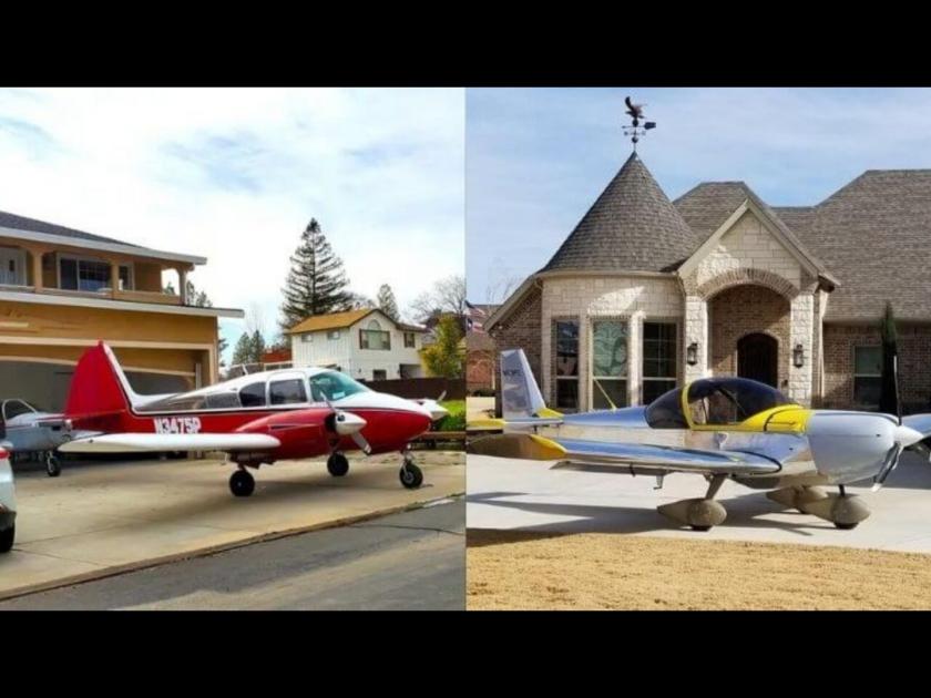 Town where everyone has a plane cameron airpark california fly in community | या गावातील प्रत्येक घरात आहे एक विमान, कारसारखाच अनेक गोष्टींसाठी करतात वापर