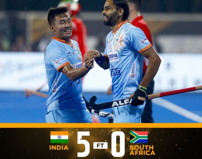 Hockey World Cup 2018: India's 5-0 win over South Africa begins | Hockey World Cup 2018 : भारताचा दक्षिण आफ्रिकेवर 5-0 विजय मिळवत दणक्यात सुरुवात