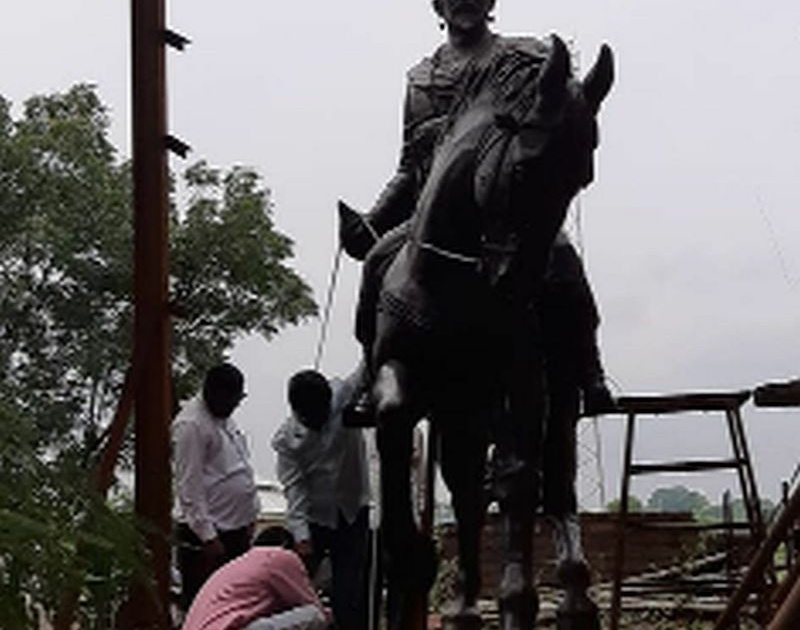  Equestrian statue of Shivaji Maharaj at Borkund | बोरकुंड येथे शिवाजी महाराजांचा अश्वारूढ पुतळा