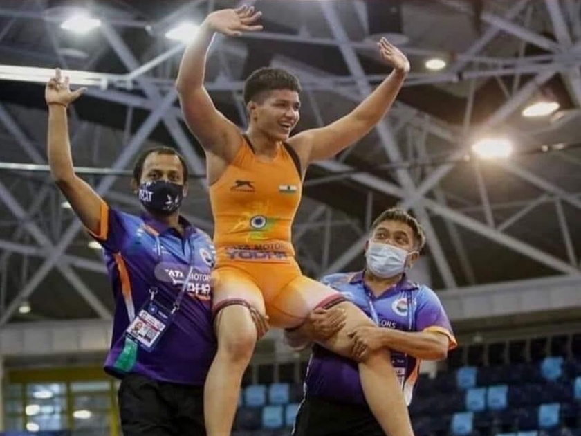 Wrestler Priya Malik Wins Gold Medal At 2021 World Cadet Wrestling Championships in Hungary | Priya Malik: रेसलर प्रिया मलिकने इतिहास रचला; मोठ्या स्पर्धेत सुवर्णपदक पटकावले 