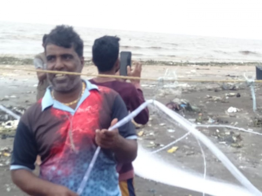 Uttan beach flooded with waste; Fishermen angry over municipal not working | उत्तन समुद्रकिनारी कचऱ्याचे साम्राज्य; महापालिकेच्या नाकर्तेपणावर मच्छीमार संतप्त 