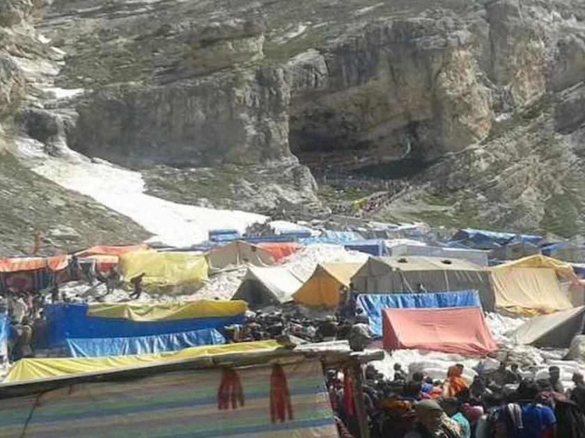 Amarnath Cave Cloudburst: 13 pilgrims killed, Many missing; Helpline number issued | Amarnath Cave Cloudburst: अमरनाथ ढगफुटी: 13 यात्रेकरूंचा मृत्यू, अनेक बेपत्ता; हेल्पलाईन नंबर जारी
