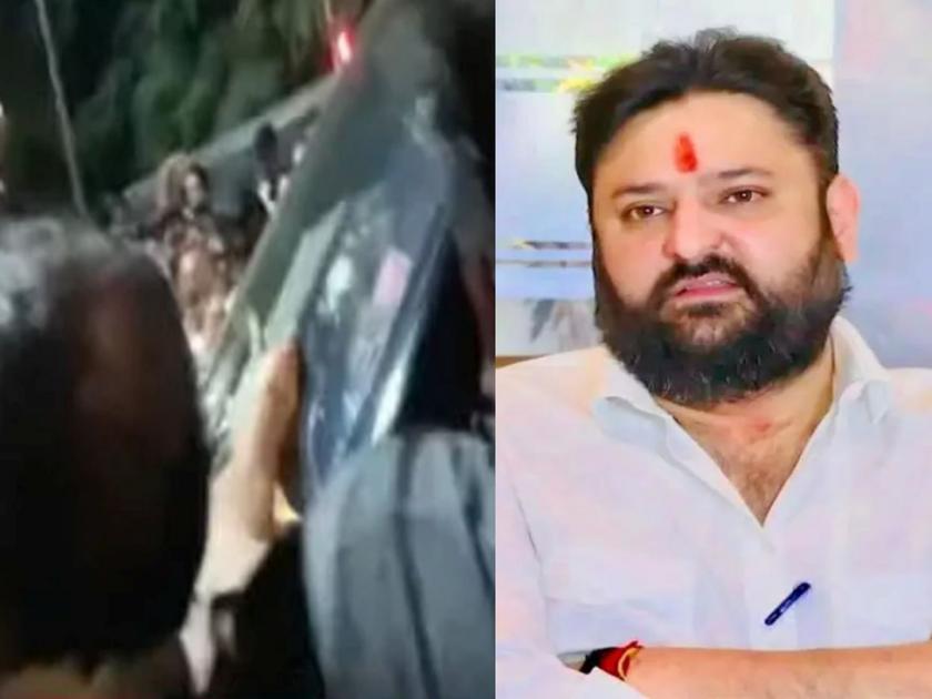 Attack on BJP leader Mohit Kamboj car By Shivsena worker outside Matoshri on navneet Ravi Rana Hanuman Chalisa issue | Attack on Mohit Kamboj By Shivsena : मातोश्रीबाहेर जोरदार राडा! मोहित कंबोज यांच्या गाडीवर शिवसैनिकांचा हल्ला; पोलिसांचा हस्तक्षेप