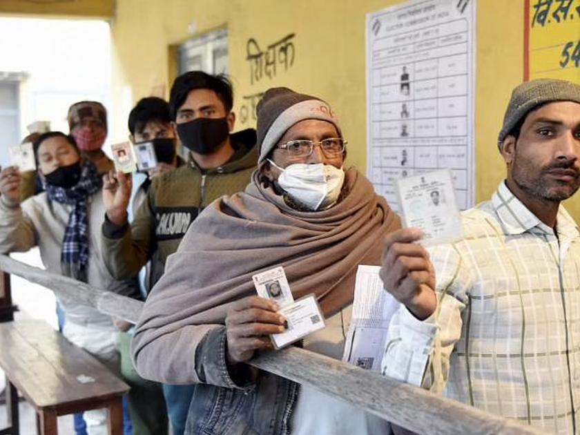 UP Election 2022: Bumper voting in Uttar Pradesh in first phase; Govardhan has the highest at 66.75 per cent | UP Election 2022: उत्तर प्रदेशमध्ये पहिल्या टप्प्यातच बंपर मतदान; गोवर्धनमध्ये सर्वाधिक 66.75 टक्के
