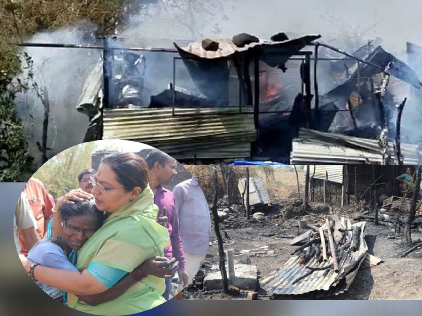 three houses in Salora of amravati on fire after Cylinder explosion | सिलेंडरचा स्फोट, सालोरा येथील तीन घरे आगीच्या भक्ष्यस्थानी; संसार उघड्यावर