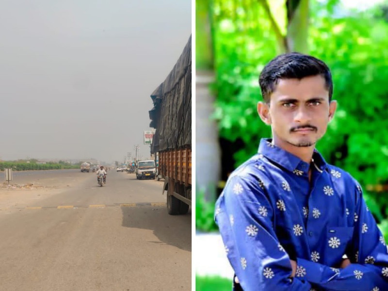 A young man died after his bike flew over a traffic jam on the Pune Solapur highway | Accident: पुणे सोलापूर महामार्गावर गतिरोधकावरून दुचाकी उडून तरुणाचा मृत्यू