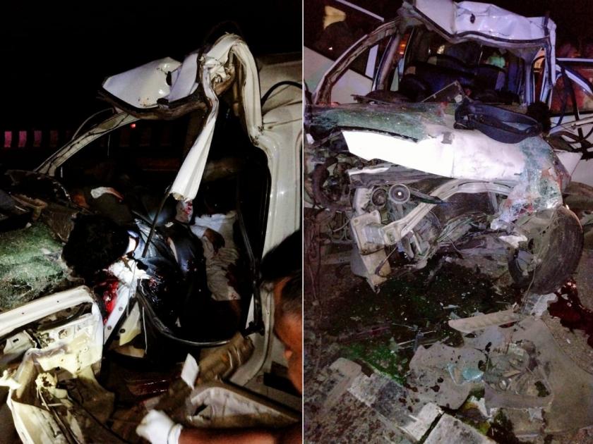 Accident: Terrible accident on Mumbai-Pune Expressway, 5 people died; Two injured | Accident: मुंबई- पुणे  एक्सप्रेसवेवर भीषण अपघात, ५ जण मृत्युमुखी; दोन जखमी
