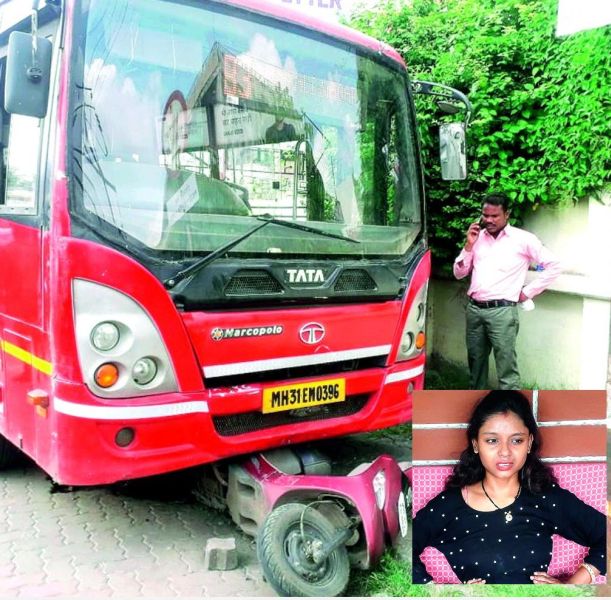 Uncontrolled star bus dashed young girl seriously injured in Nagpur | नागपुरात अनियंत्रित स्टार बसने धडक दिल्यामुळे युवती गंभीर