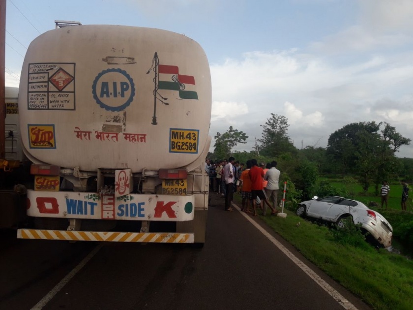Ratnagiri: Accidents on Mumbai-Goa highway; 2 killed 2 injured | रत्नागिरी : मुंबई-गोवा महामार्गावर अपघात; २ ठार २ जखमी
