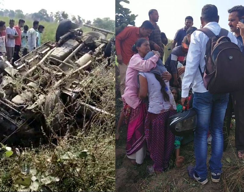 21 women injured as Tata Sumo overturns on ramtek state highway | मजुरांना घेऊन जाणारी टाटा सुमो उलटली, २१ जण जखमी