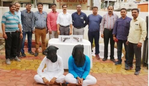 Two accused arrested with two pistols in Nagpur | नागपुरात दोन पिस्तुलांसह दोघांना अटक