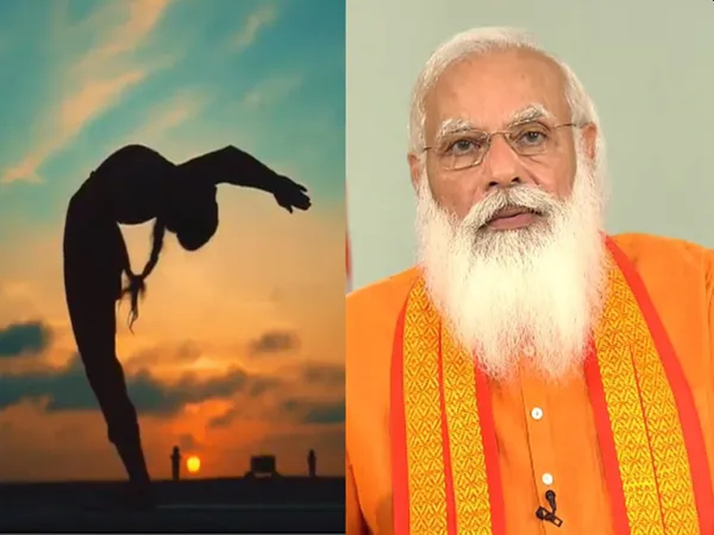 Yoga of hope against corona; The number of people practicing yoga has increased in every corner of the world - Prime Minister Modi | कोविडविरुद्ध योग आशेचा किर; जगाच्या कानाकोपऱ्यात योग करणारे लोक वाढले- पंतप्रधान मोदी
