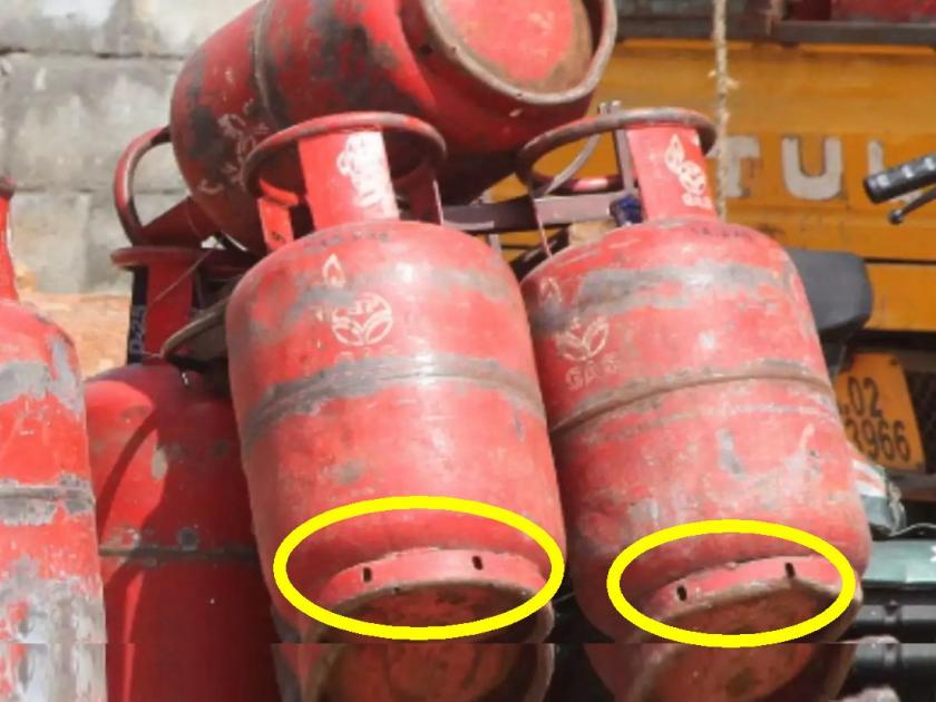 Know about the LPG cylinder facts why are there holes at the bottom of a lpg gas cylinder | LPG सिलिंडरच्या खालच्या बाजूला 'ही' छिद्रे कशासाठी असतात? 99 टक्के लोकांना माहीत नाही, जाणून घ्या