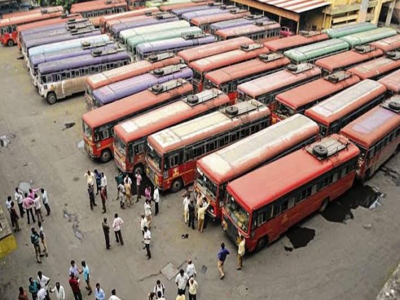 376 ST Bus employees suspended; Protest against permission for private vehicles, 247 depots closed | एसटीचा कारवाईचा बडगा! 376 कर्मचारी निलंबित; खासगी वाहनांना परवानगीचा निषेध
