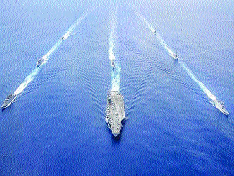 Another powerful US supercarrier boat enters for war games | अमेरिकेची आणखी शक्तिशाली सुपरकॅरिअर नौका युद्ध सरावासाठी दाखल