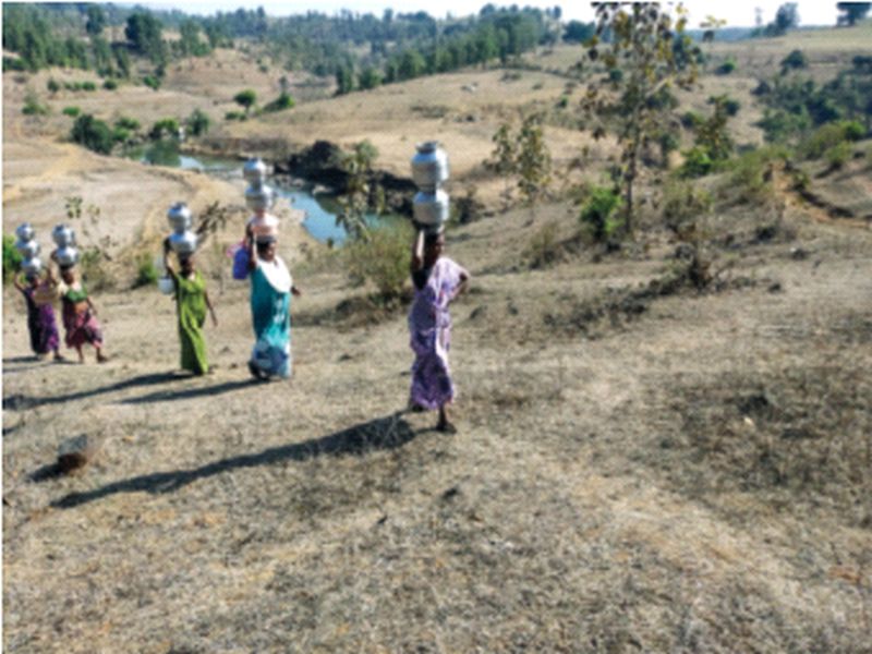 Tribal women have to pipe for water | आदिवासी महिलांना पाण्यासाठी करावी लागते पायपीट