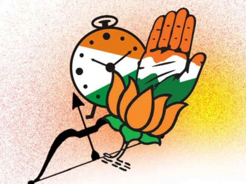 Congress NCP BJP comes together to stop shiv sena in kolhapurs khalapur | चंद्रकांत पाटलांच्या गावात शिवसेना एकाकी; काँग्रेस-राष्ट्रवादी झाली भाजपाची सोबती