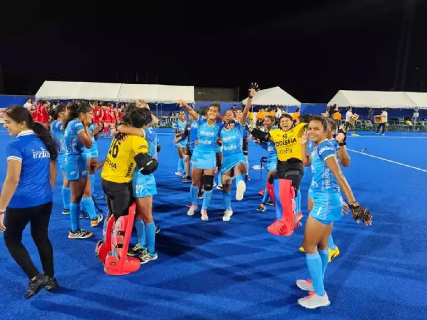  Although India was defeated by Australia in wtc final 2023, India win the 2023 Women's Hockey Junior Asia Cup, beat South Korea 2-1, in Japan | हॉकीत भारताच्या पोरींनी रचला इतिहास! प्रथमच आशिया चषक उंचावला, खेळाडूंना बक्षीसही जाहीर