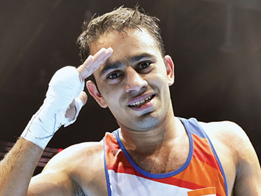 Asian Olympic Qualification Boxing, Amit Panghal tops the rankings | आशियाई ऑलिम्पिक पात्रता मुष्टीयुद्ध, अमित पंघालला अव्वल मानांकन