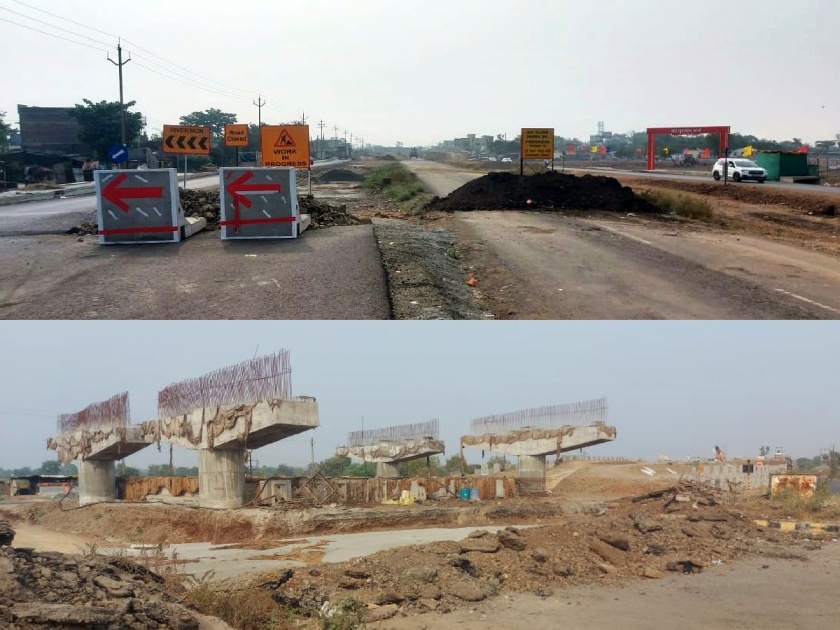 huge potholes within 6 months on the World Record holder Amravati-Akola National Highway; When will the work of 3 big bridges, 51 bridges be completed? | राष्ट्रीय महामार्गावर ठिगळांचाही होणार का 'विश्वविक्रम'? सहा महिन्यांतच पडले खड्डे