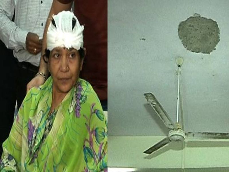 Slab collapsed on the head of a woman in a queue on the Andheri station, Rs 500 for treatment | अंधेरी स्थानकावर तिकीटाच्या रांगेत उभ्या महिलेच्या डोक्यावर कोसळला स्लॅब, रेल्वेकडून उपचारासाठी 500 रुपये