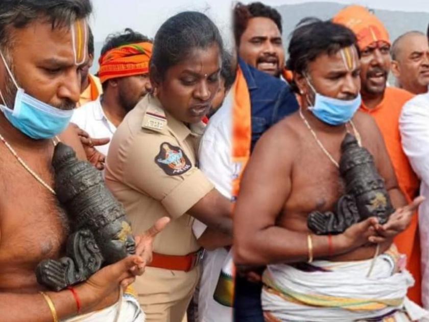 400 year old Lord Rama idol vandalised at Andhras Ramateertham temple triggers protest jaganmohan reddy | आंध्र प्रदेश : श्रीरामाची ४०० वर्ष जुनी मूर्ती अज्ञातांनी तोडली; भाजपा म्हणतं, "हे १६ व्या शतकातल्या..."