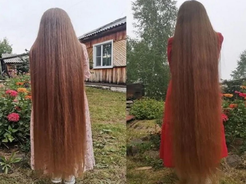 Russian woman who hasn't cut her hair for 23 YEARS shows off her luscious locks | गेल्या 23 वर्षांपासून नर्सने कापले नाहीत केस; आता लोक म्हणतात, 'Rapunzel'