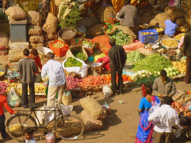 Solapur market price; Due to rains, vegetable arrivals decreased | सोलापूर बाजारभाव; पावसाने ओढ दिल्याने भाज्यांची आवक घटली