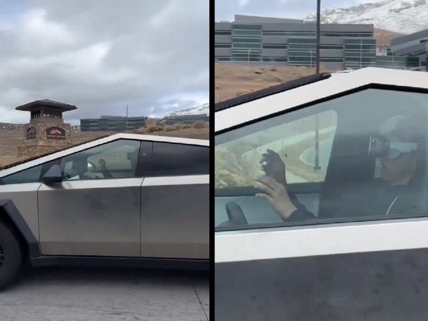Tesla Driver Using VR Headset: Tesla's car was being driven by wearing a VR headset, after seeing the video, the government is on alert mode..! | VR हेडसेट घालून चालवत होता Tesla ची कार, व्हिडिओ पाहून सरकार अलर्ट मोडवर..!