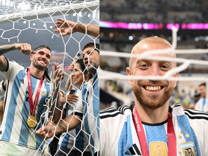 Won the World Cup and cut the net of the goal post; There is an important reason behind this! | अर्जेंटिनाने विश्वचषक पटकावला अन् गोल पोस्टची जाळी कापून नेली; यामागे आहे, महत्वाचं कारण!