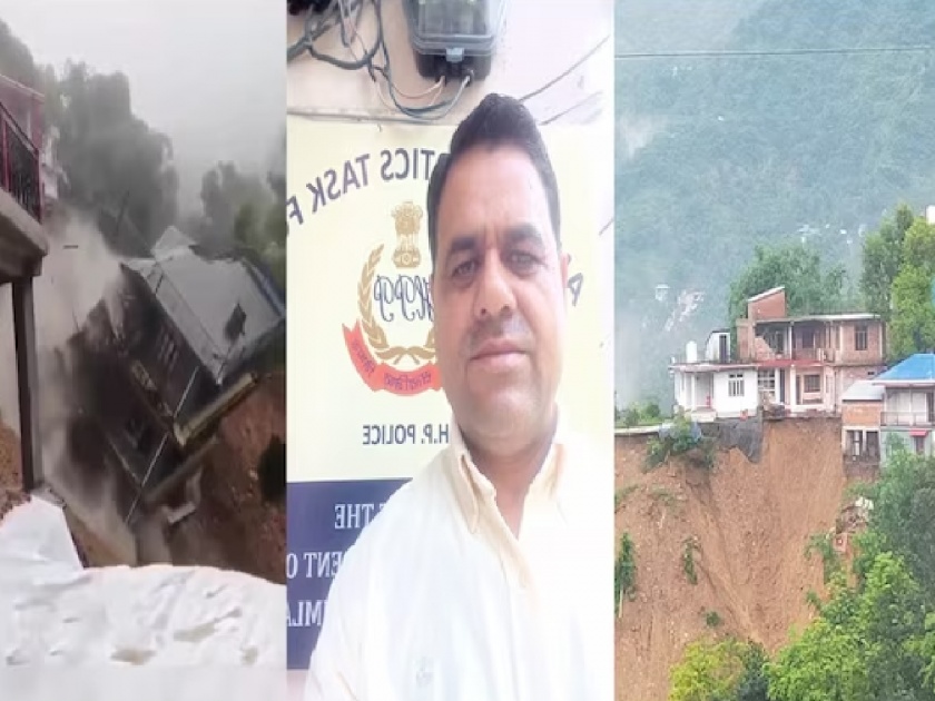 Ashok Guleria, a police constable from Mandi district in Himachal Pradesh, lost his house and car in the landslide  | डोळ्यादेखत घर अन् गाडी गमावली! तरीदेखील 'जवान' ड्युटीवर तैनात; स्वत: सांगितली आपबीती