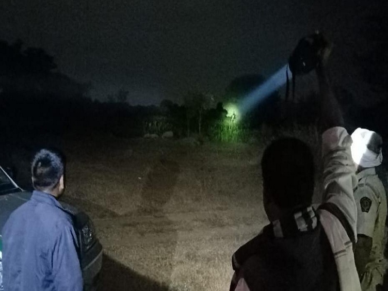 Combing operation started in Ashti taluka of Forest Department to catch leopard | बिबट्याला पकडण्यासाठी आष्टी तालुक्यात वनविभाचे कोम्बिंग ऑपरेशन