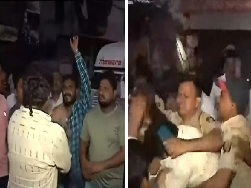 Pankaja Munde supporters tried to stop Minister Bhagwat Karad's convoy in Aurangabad | पंकजा मुंडेंच्या समर्थकांचा औरंगाबादेत तुफान राडा; भागवत कराडांच्या ऑफीसबाहेर हाणामारी