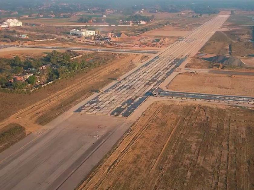 Airport in Ayodhya only 5 percent work left; The design of the building is on the lines of a temple | अयोध्येतील विमानतळाचे अवघे ५ टक्के काम शिल्लक; मंदिराच्या धर्तीवरच इमारतीचे डिझाइन
