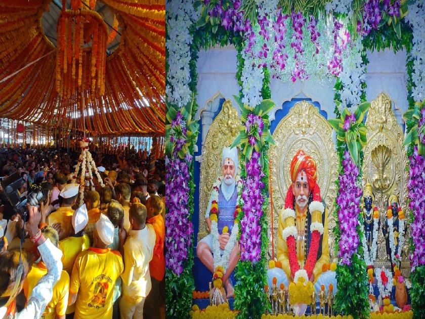 Saint Balumama birthday celebration in Adamapur in excitement; Attractive puja, flower decoration and crowd of devotees | Kolhapur: आदमापुरात संत बाळूमामांचा जन्मकाळ सोहळा उत्साहात; आकर्षक पुजा, फुलांची सजावट अन् भाविकांची गर्दी