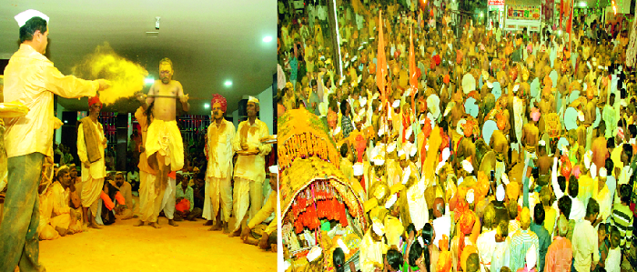 Bhandara Festival: Bailamama, Halshikrithnatha Jayne Gosh | मेतकेत भाविकांची मांदियाळी : भंडारा उत्सव -कैताळाच्या निनादात बाळूमामा, हालसिद्धनाथांचा जयघोष