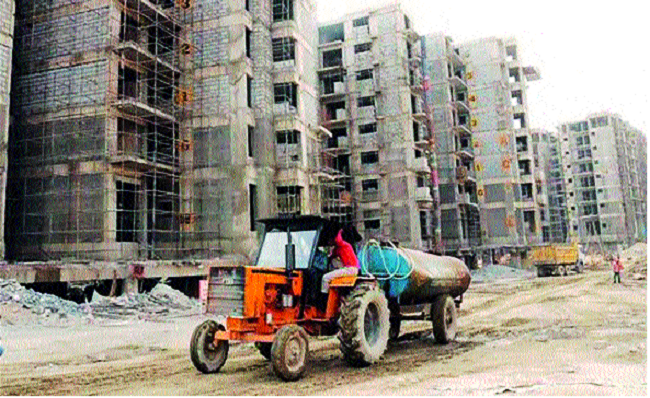 Most construction projects in Sangli district are jammed | बांधकाम प्रकल्प ठप्प; मार्चमध्ये शासनाकडून सर्वत्र अंमलबजावणी होण्याची शक्यता
