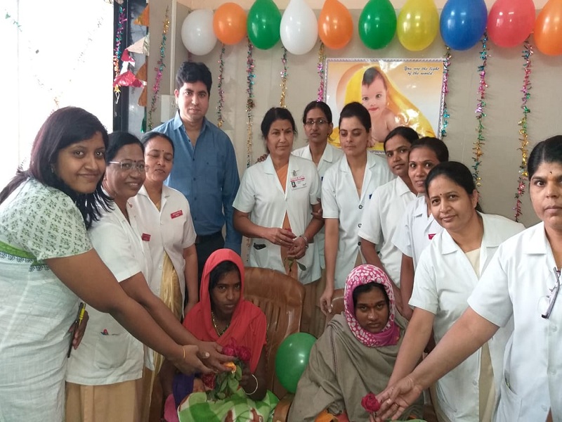 Girls' Birthday Celebrations in Beed's District Hospital | बीडच्या जिल्हा रूग्णालयात रंगला मुलींचा जन्मोत्सव सोहळा