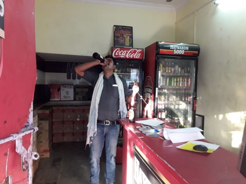 sting operation exposes illegal bar inside beer shop in nagpur | Video: बीअर शॉपीच्या आतमध्ये ‘बार’; लोकमतच्या स्टिंग ऑपरेशनमधून धक्कादायक प्रकार उघड
