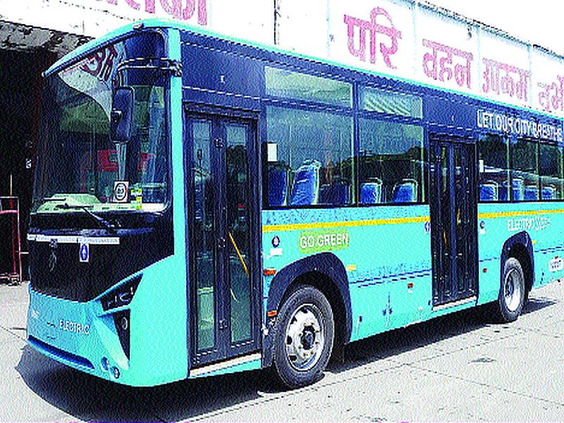 3 electric buses in NMMT coffin! in navi mumbai | एनएमएमटीच्या ताफ्यात १०० इलेक्ट्रिक बसेस!
