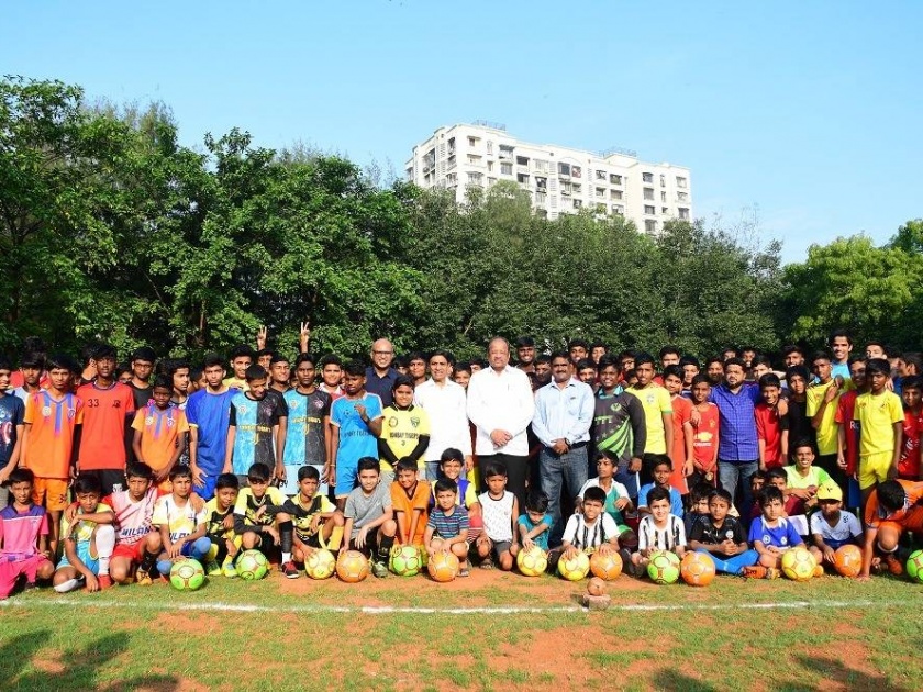 Bipin Football Academy Free Training Camp Inaugurated by Former Indian Footballer Godfrey Perera | भारताचे माजी फुटबॉलपटू गॉडफ्रे परेरा यांच्या हस्ते बिपिन फुटबॉल अकादमीच्या मोफत प्रशिक्षण शिबिराचे उद्घाटन