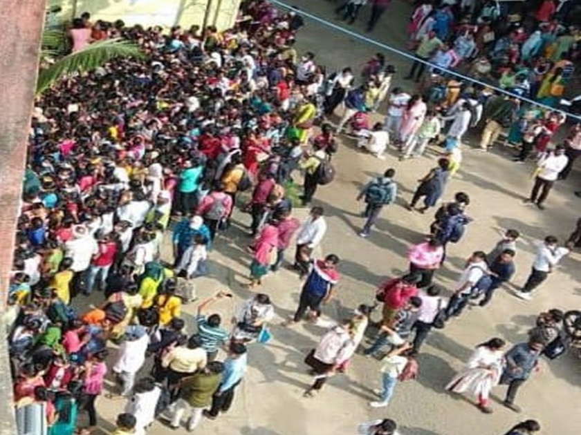 Thousands attend recruitment, Ulhasnagar Municipal Corporation for canceled recruitment process | भरतीला हजारो जणांची उपस्थिती; उल्हासनगर महापालिकेवर प्रक्रिया रद्द करण्याची नामुष्की