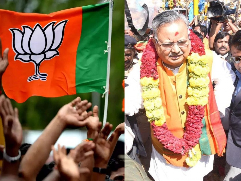 Congress in shock from Chhattisgarh Election Result! Seven ministers behind, BJP crosses fifty | छत्तीसगडवरून काँग्रेस धक्क्यात! सात मंत्री पिछाडीवर, चार्टर प्लेनही बुक केलेले