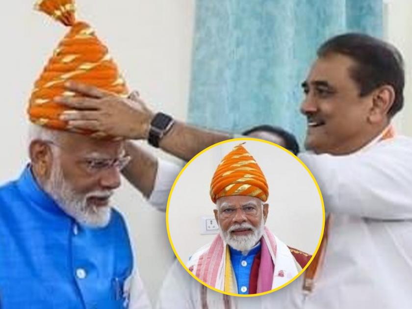 BJP gave an explanation after Praful Patel Give Chhatrapati Shivaji Maharaj Jiretop Narendra Modi | प्रफुल्ल पटेलांनी मोदींना जिरेटोप घातल्याने नवा वाद; भाजप म्हणतं, 'यात त्यांचा काय दोष?'